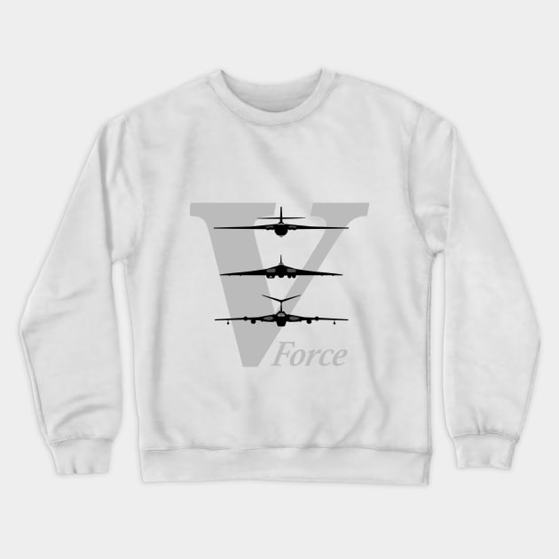 V Force Cold War Bombers Crewneck Sweatshirt by Wayne Brant Images